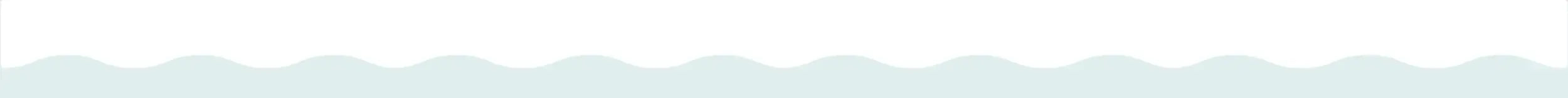 A delicate, wavy-patterned border in soft mint green.