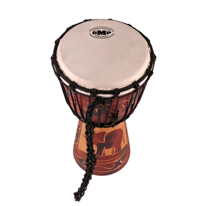 GMP Elephant Carved Djembe - DJ40ZC-B2 (3 sizes)