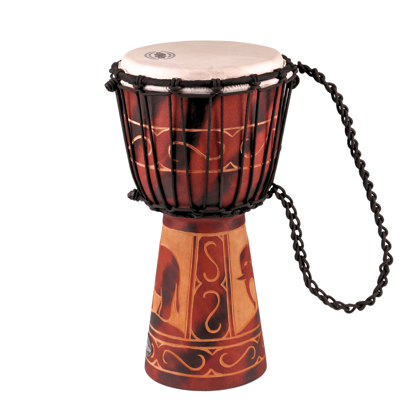 GMP Elephant Carved Djembe - DJ40ZC-B2 (3 sizes)