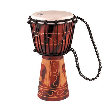 GMP Elephant Carved Djembe - DJ40ZC-B2 (3 sizes)