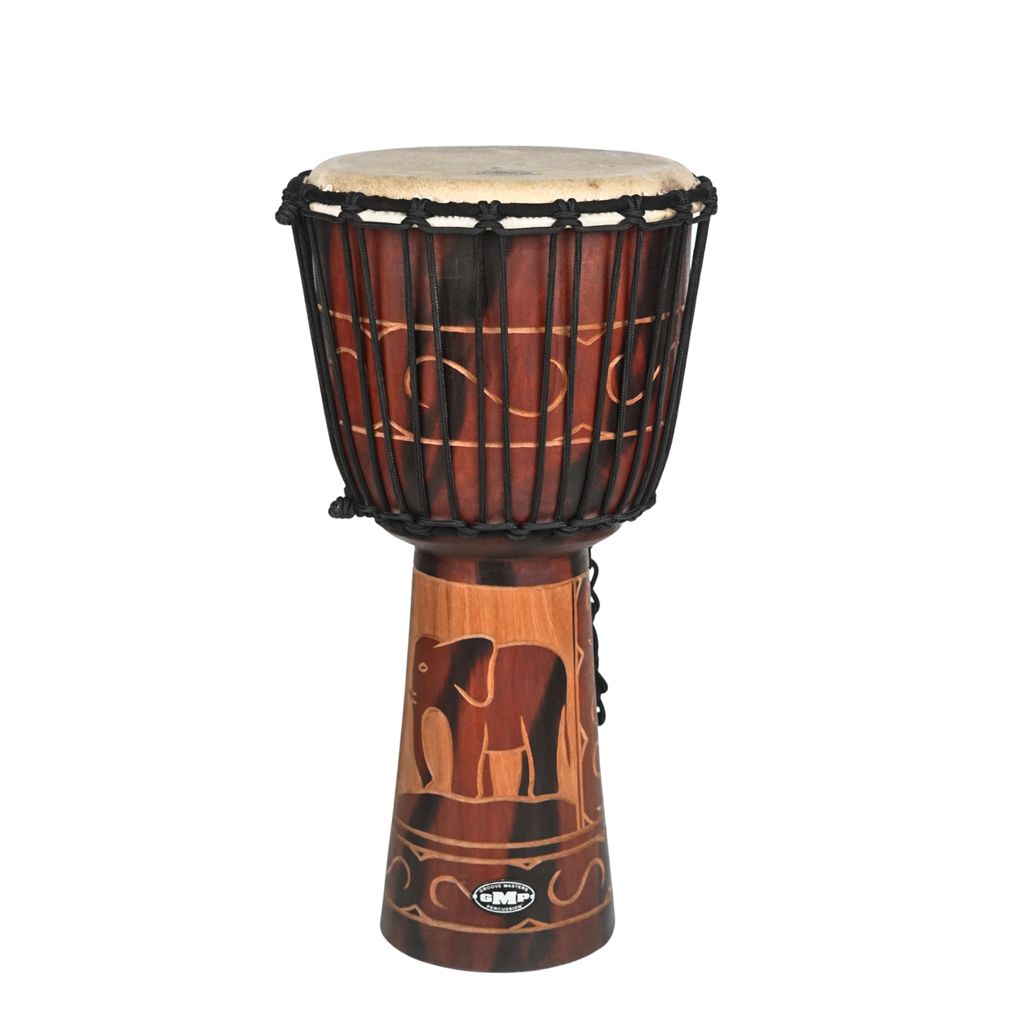 Djembe de GMP, motif Éléphant - DJ40ZC-B2 (3 tailles)