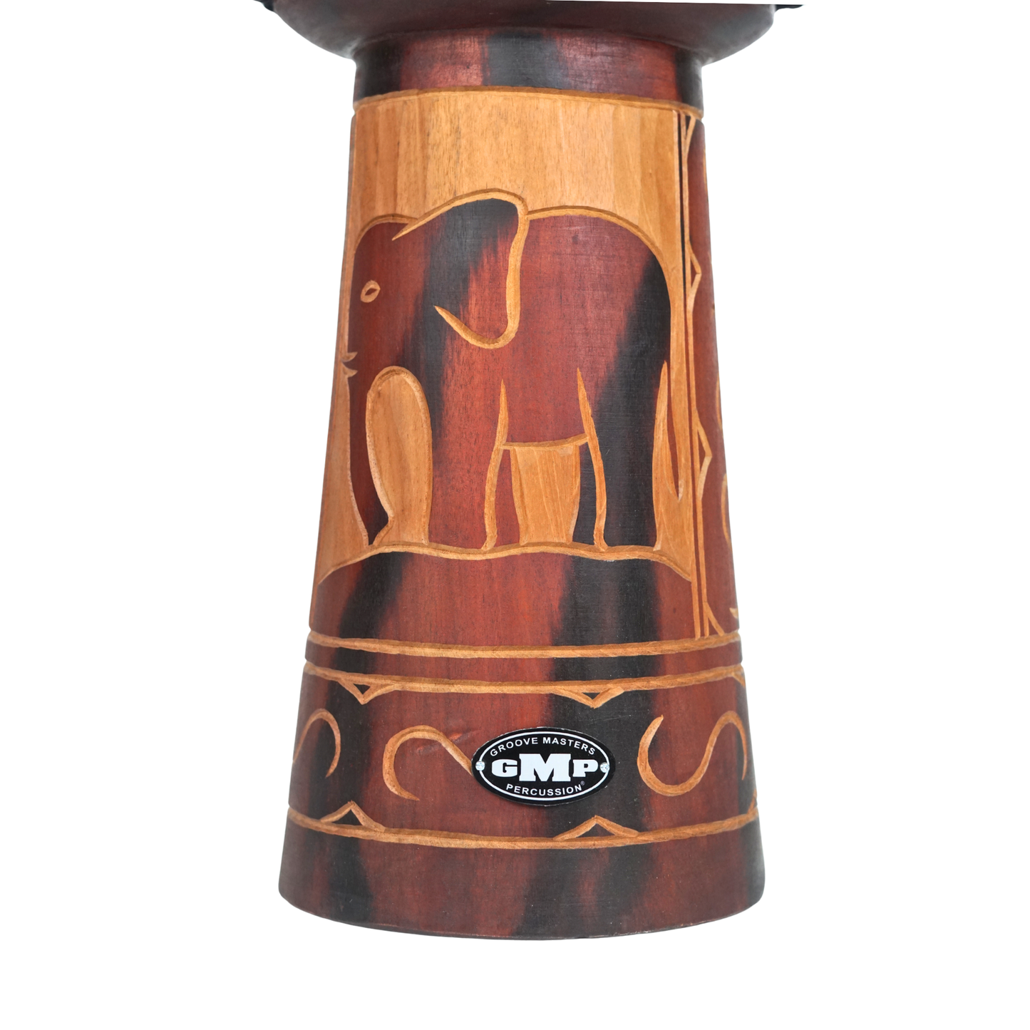 Djembe de GMP, motif Éléphant - DJ40ZC-B2 (3 tailles)