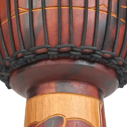 Djembe de GMP, motif Éléphant - DJ40ZC-B2 (3 tailles)