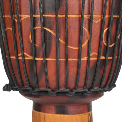 Djembe de GMP, motif Éléphant - DJ40ZC-B2 (3 tailles)