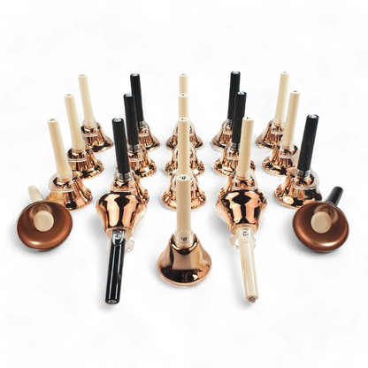 EMUS 20-Note Junior Hand-Bell Set with Push Buttons Gold - JHBG-20