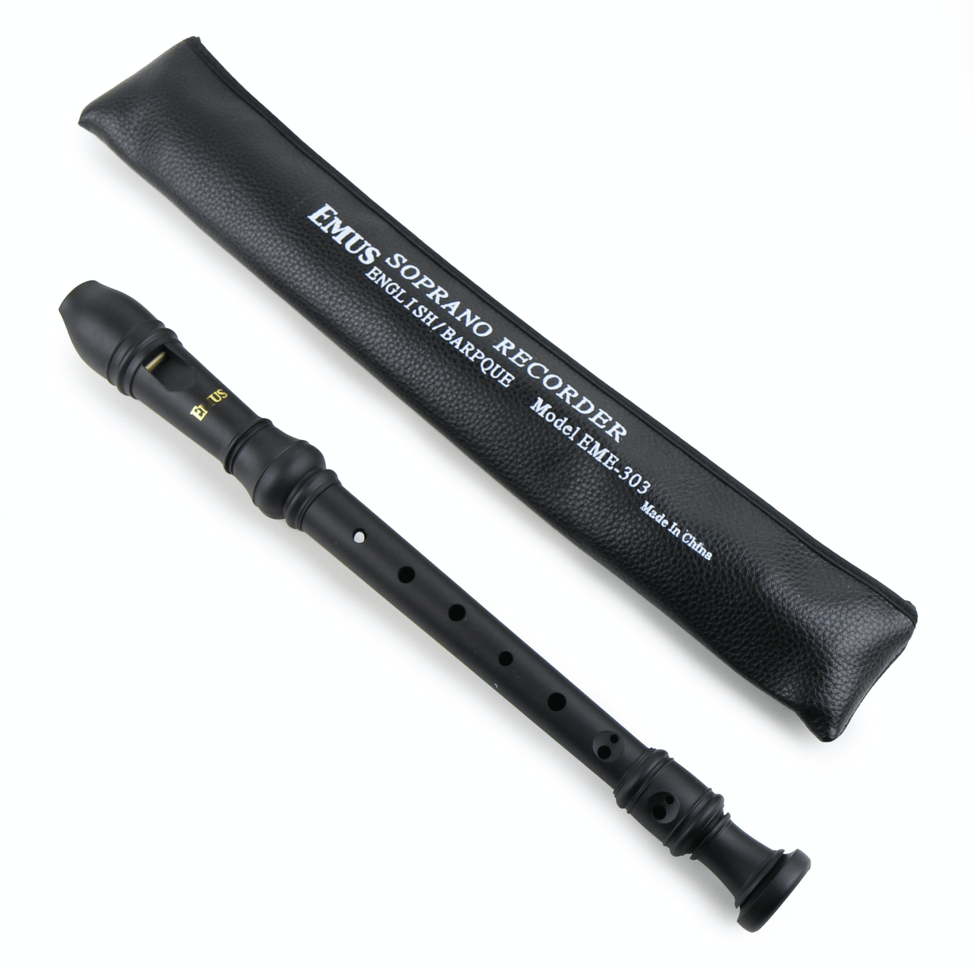 EMUS 3-Piece English/Baroque Soprano Recorder - EME-303 - Empire Music Co. Ltd-Recorders-EMUS