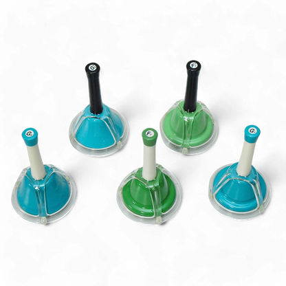 EMUS 5-Note Junior Hand-Bell Set with Push Buttons Extension - JHB-625 - Hand Bells & Chimes