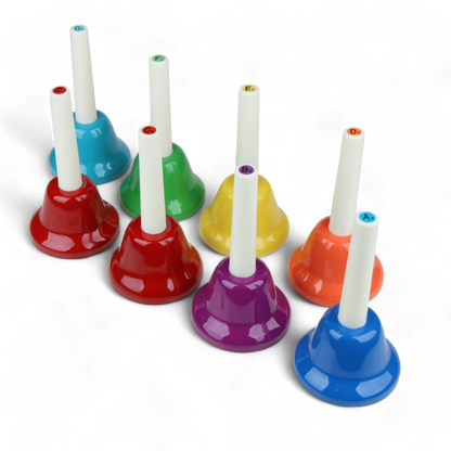 EMUS 8-Note Junior Handbell Set - JHB-8 - Hand Bells & Chimes