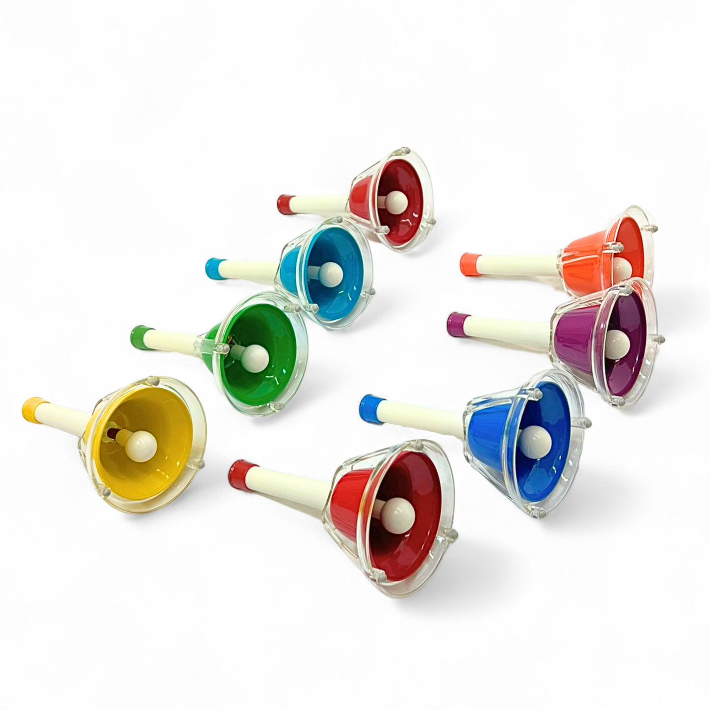 EMUS Junior Hand Bell Set with Push Buttons 8-Note - JHB-68