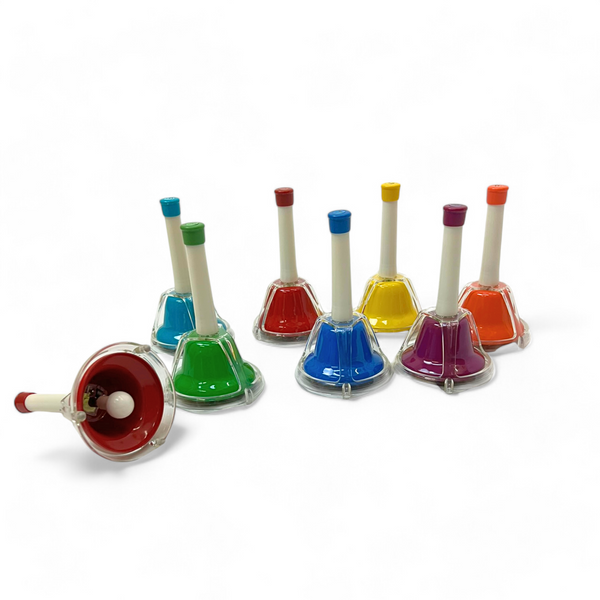 EMUS Junior Hand Bell Set with Push Buttons 8-Note - JHB-68