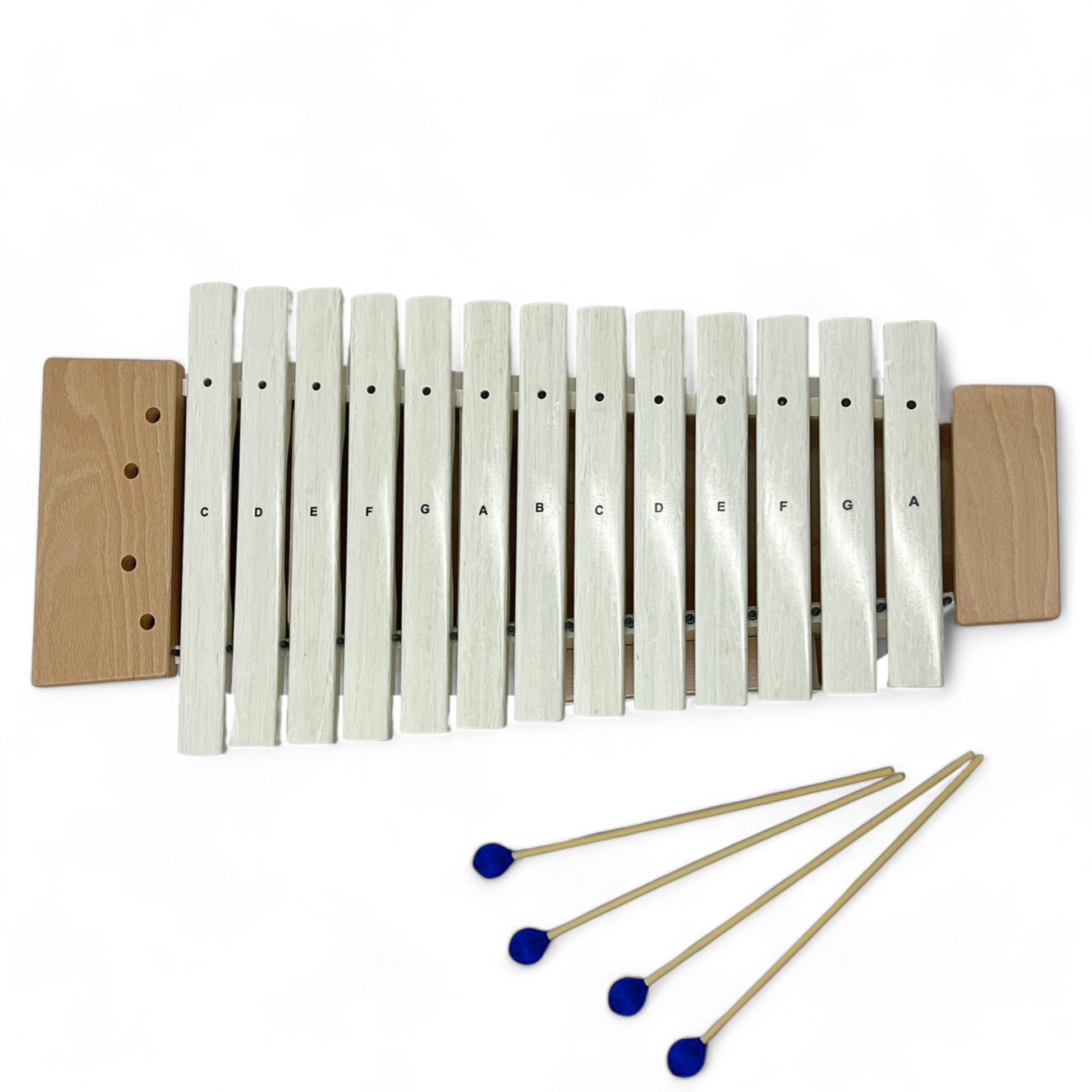 EMUS White Alto Fibreglass Xylophone - EFAW-16 - Glockenspiels & Xylophones