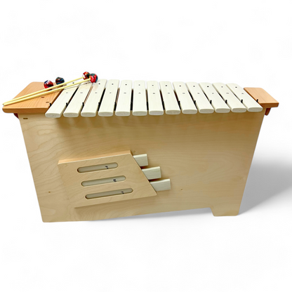 EMUS White Bass Fibreglass Xylophone - EFBW-16 - Glockenspiels & Xylophones
