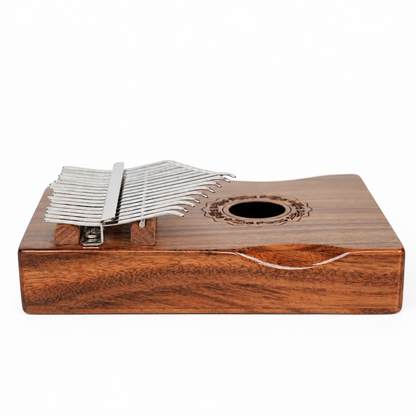 GMP 17-Key Koa Kalimba / Thumb Piano Carved with Palm Rest - KD17-KOA - Groove Masters Percussion