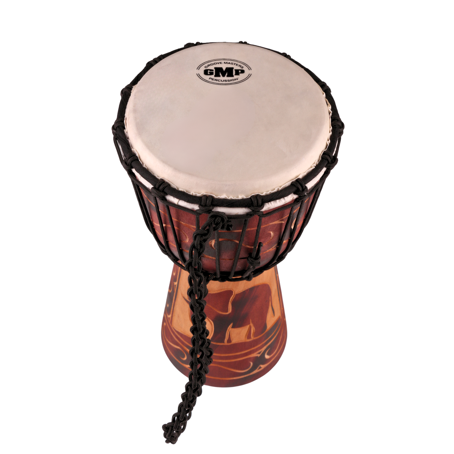 GMP Elephant motif Djembe - DJ(choose size)ZC-B2 - Groove Masters Percussion