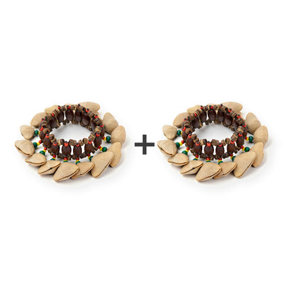 Two GMP Kenari seed bracelets