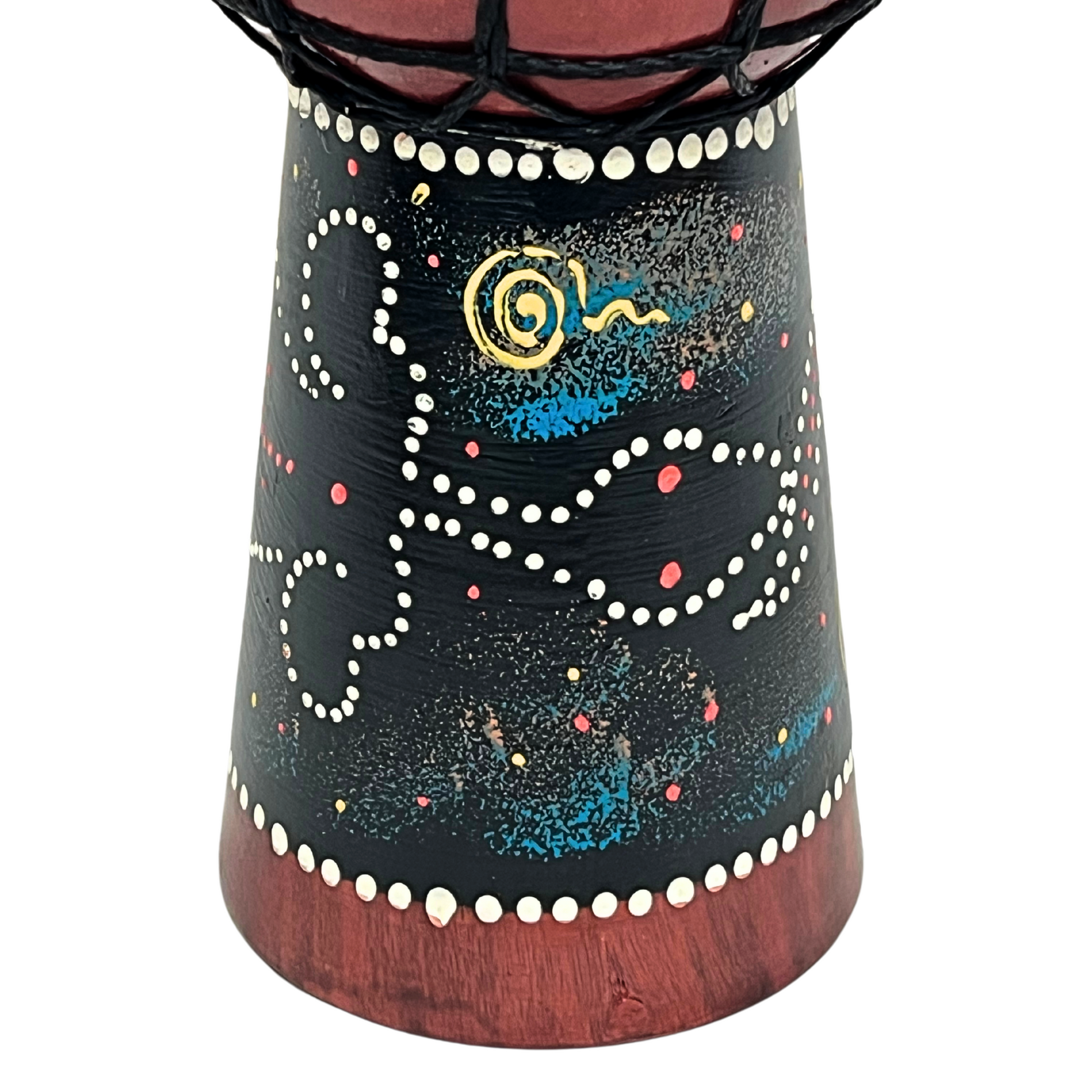 Djembes | Gmp Miniature Wood Dot Painted 4 Sizes | Groove Masters Percussion