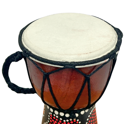 Djembes | Gmp Miniature Wood Dot Painted 4 Sizes | Groove Masters Percussion