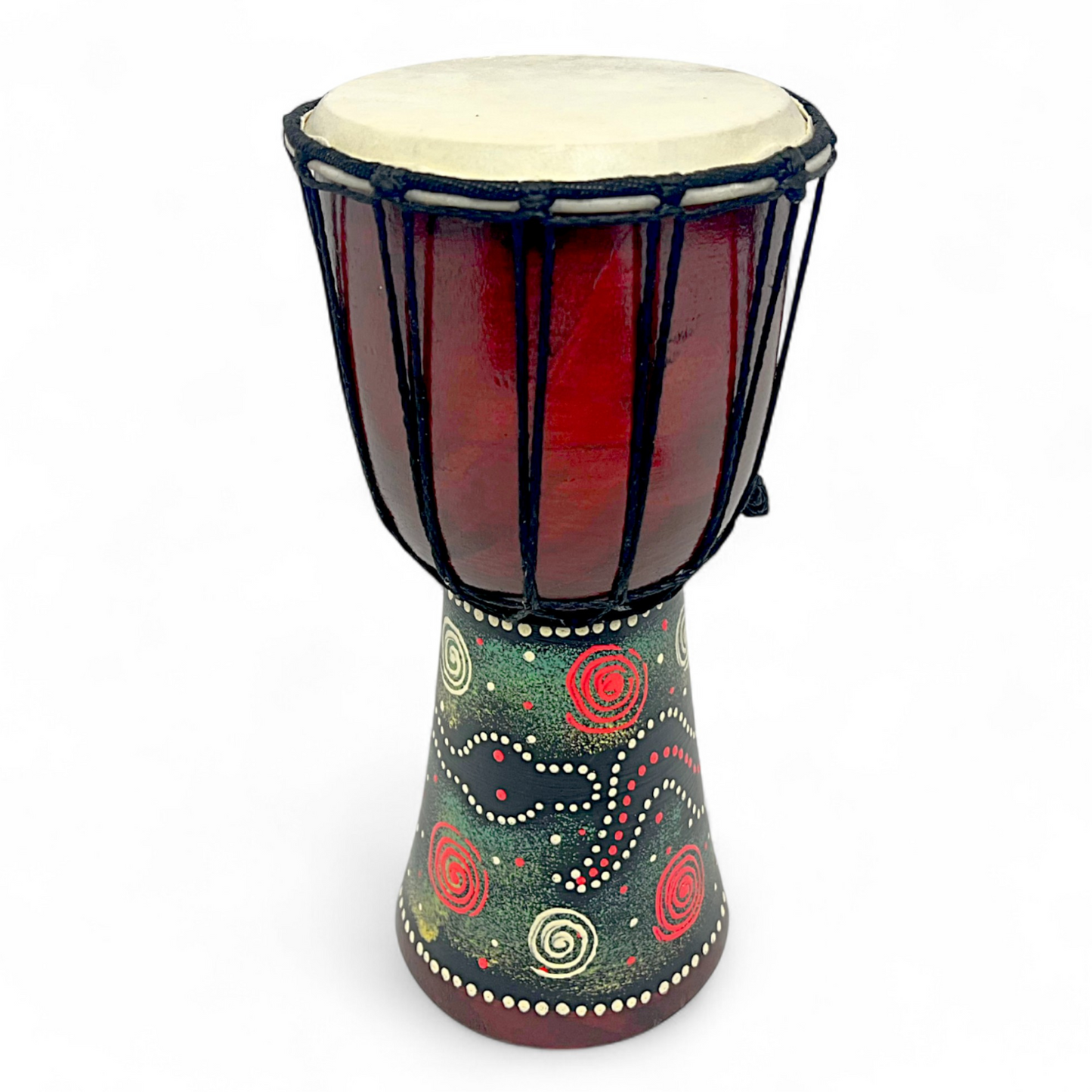 Djembes | Gmp Miniature Wood Dot Painted 4 Sizes | Groove Masters Percussion