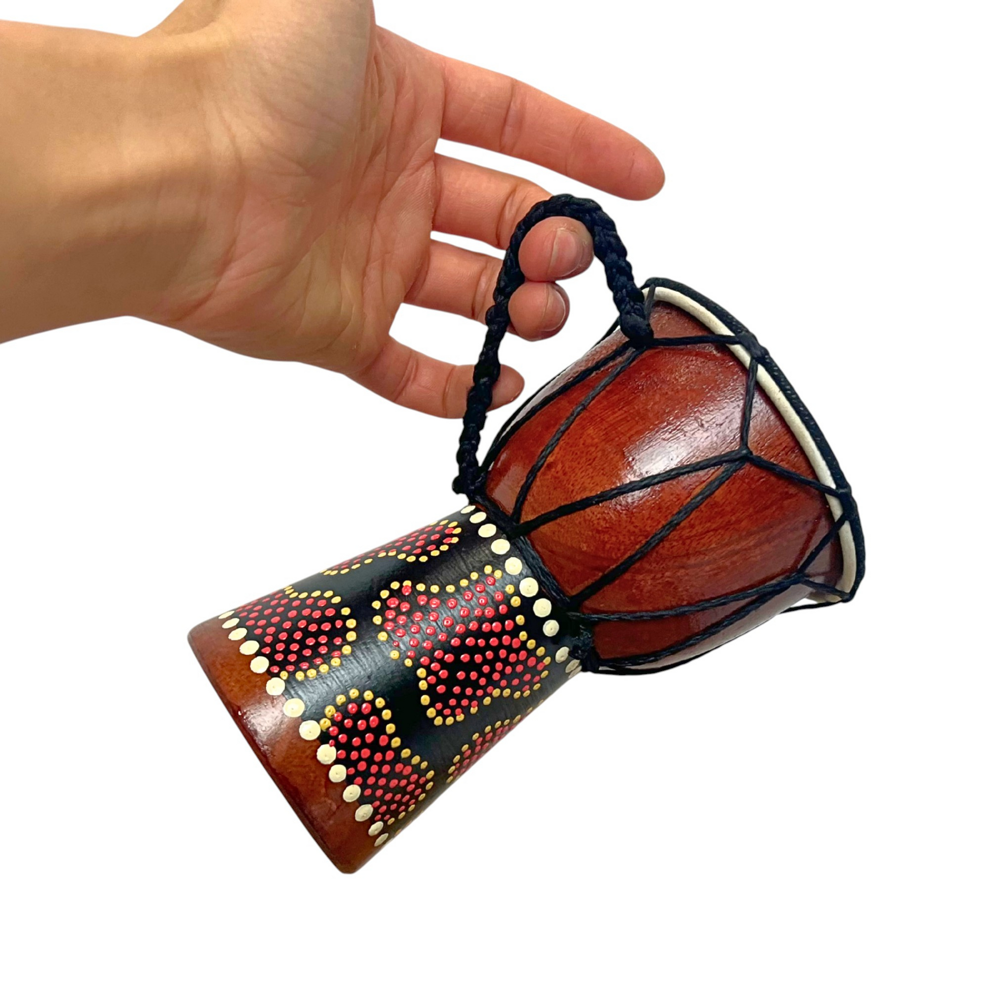 Djembes | Gmp Miniature Wood Dot Painted 4 Sizes | Groove Masters Percussion