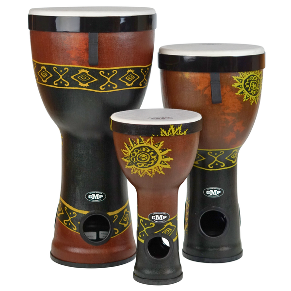 GMP Nesting AirDrums 3-pc Set (Baliku Chocolate) - NESTDRUM-8C - Groove Masters Percussion