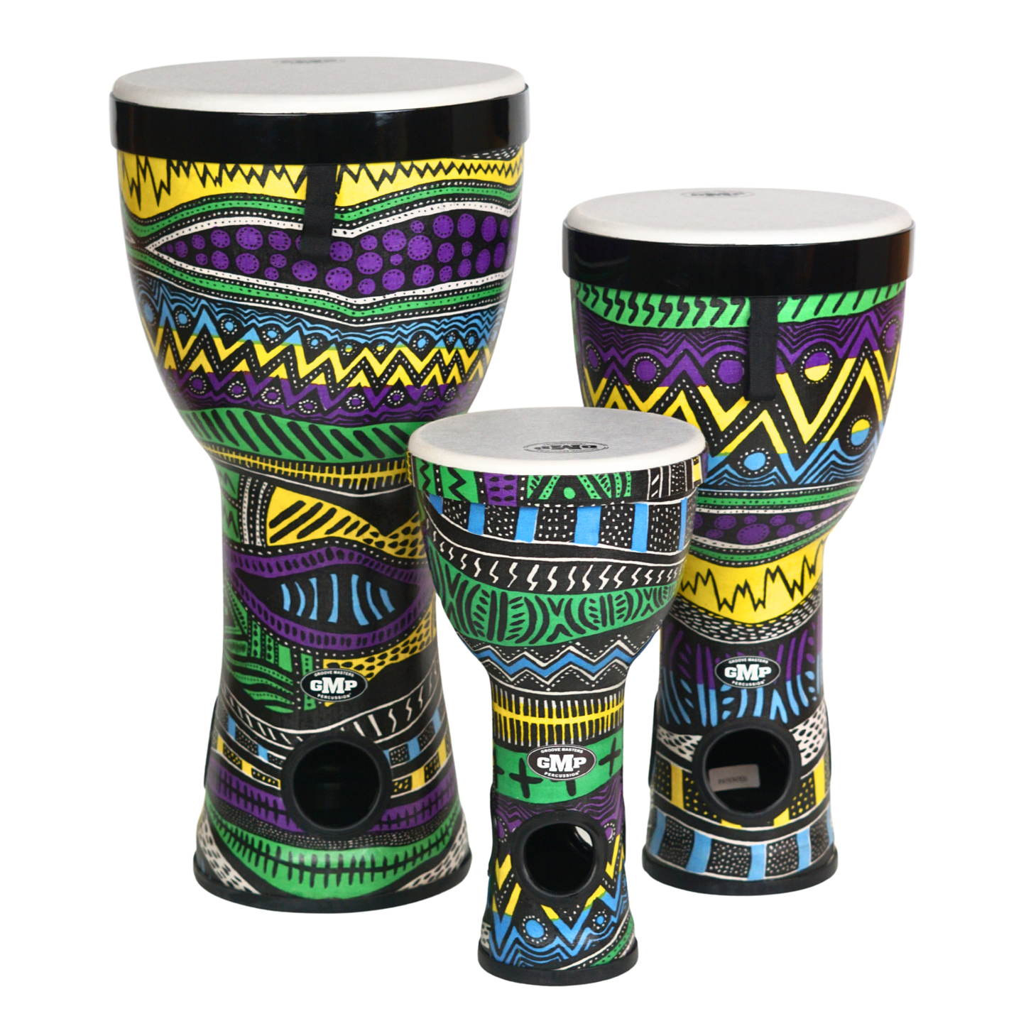 GMP Nesting AirDrums 3-pc Set (Caribbean) - NESTDRUM-17C - Groove Masters Percussion