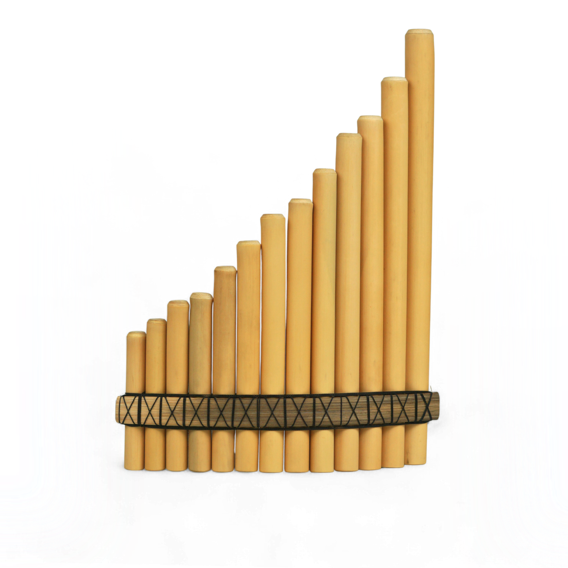 GMP Premium Peruvian Pan Flute Bamboo 13-Notes Tuned - PAN13-DELUXE - Empire Music Co. Ltd