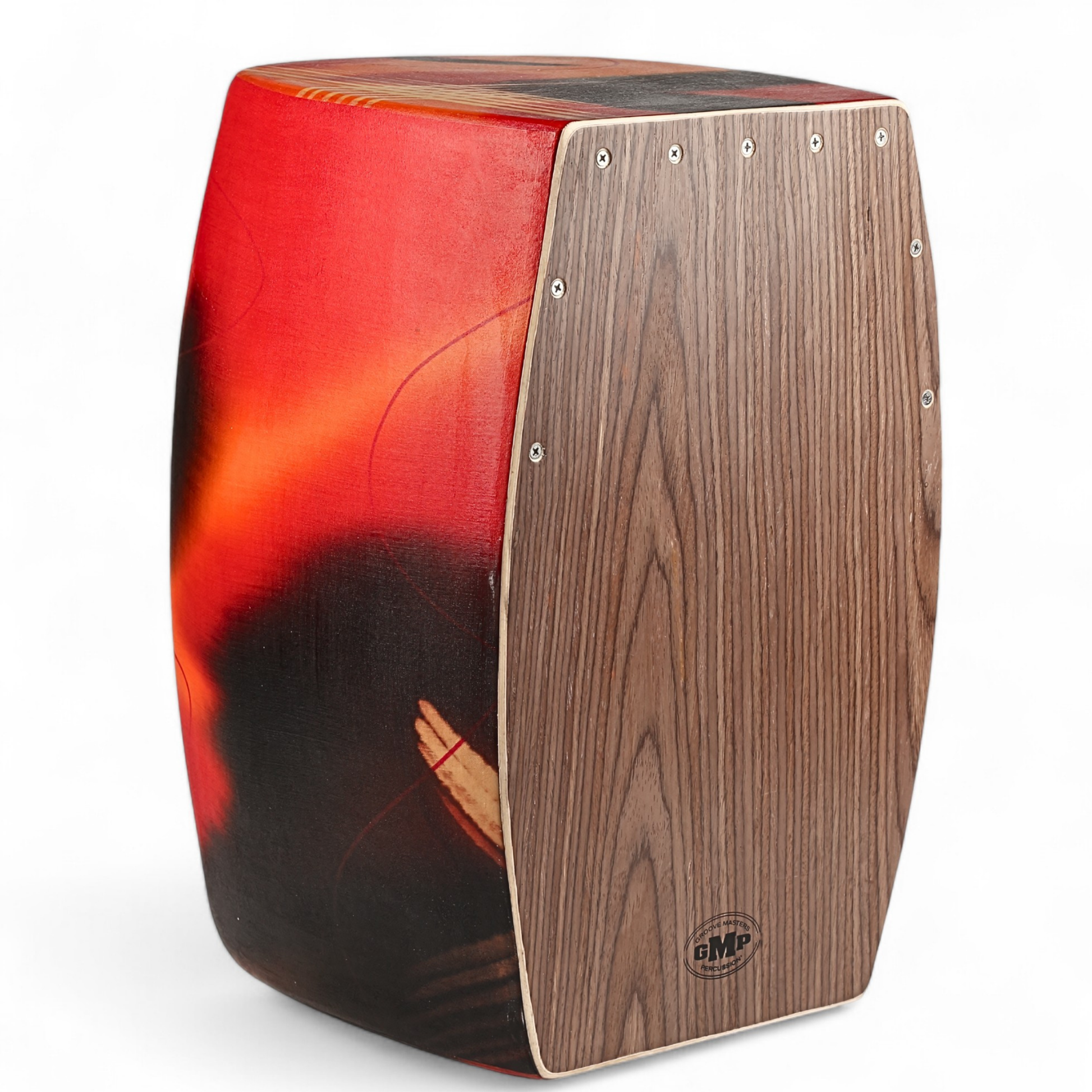 GMP Pro Bass Port Cajon Abstract Orange - CAJON-PVC-10C - Cajons