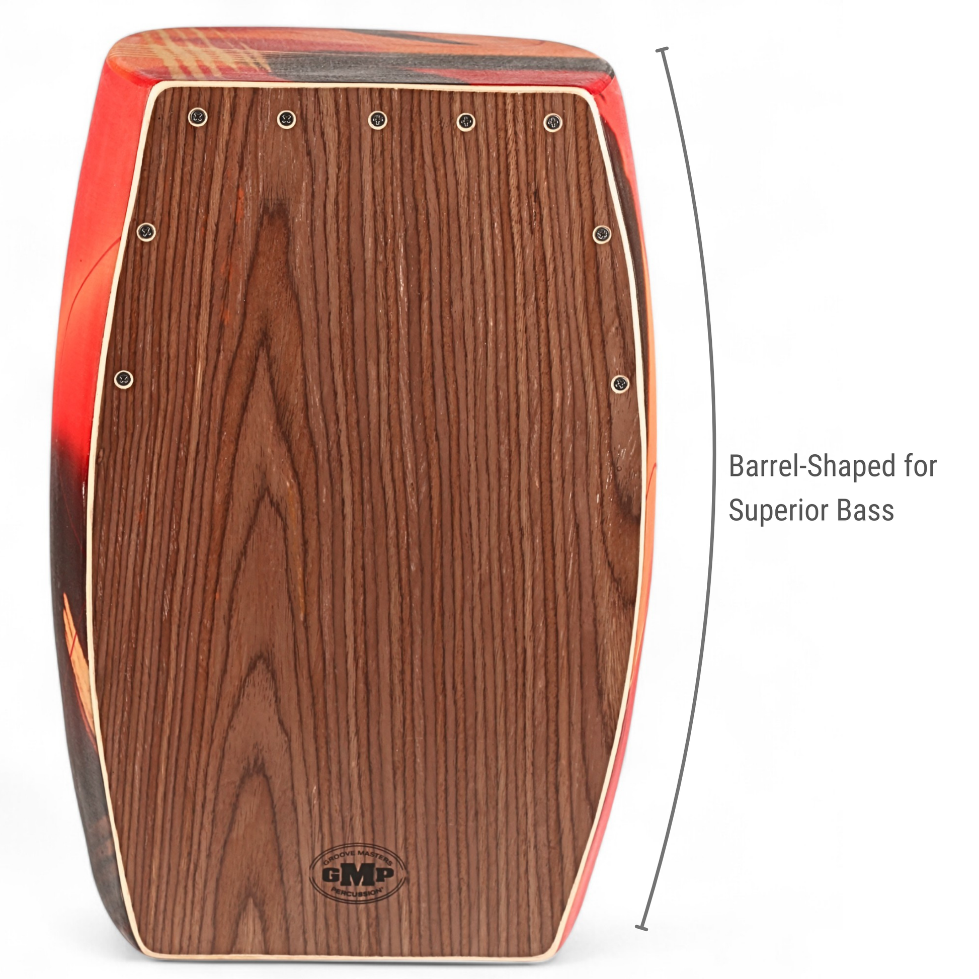 GMP Pro Bass Port Cajon Abstract Orange - CAJON-PVC-10C - Cajons
