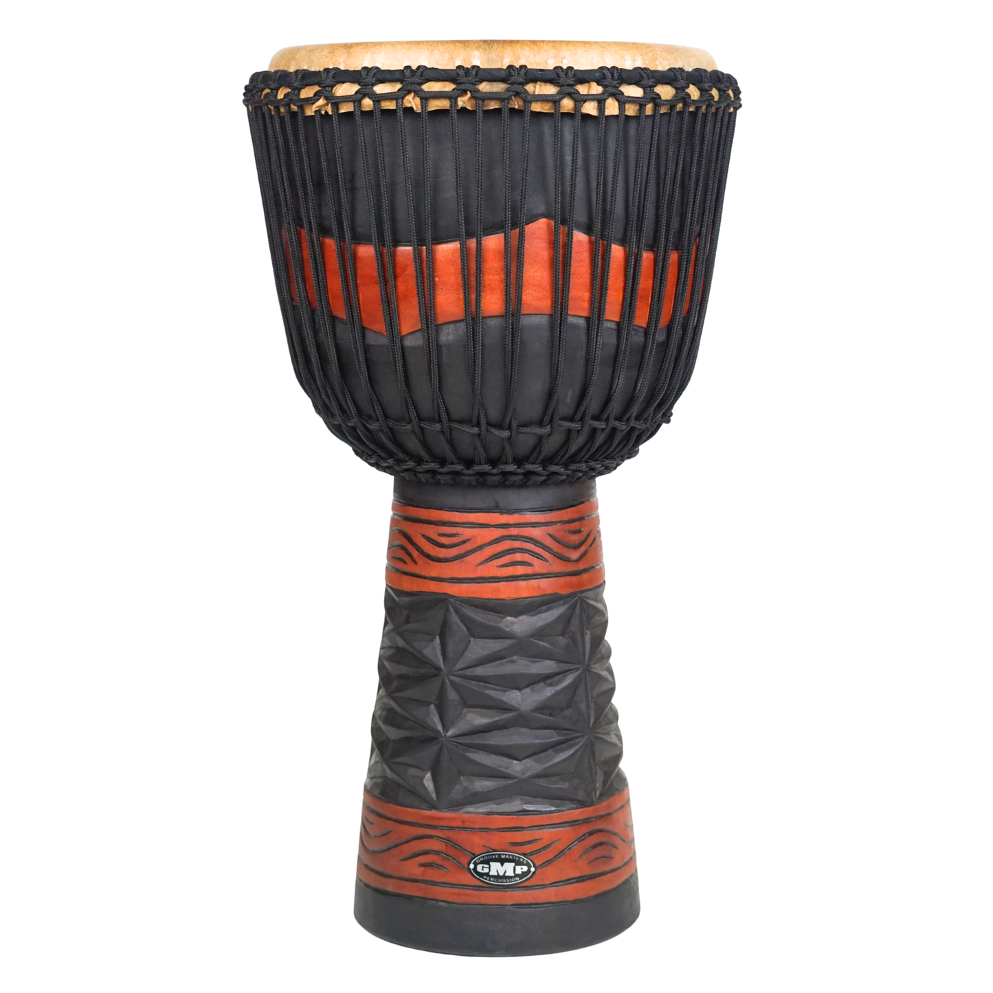 GMP Pro Series Djembe Red/Black - DAPRO_(choose size)-4 - Groove Masters Percussion