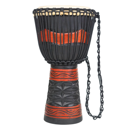 GMP Pro Series Djembe Red/Black - DAPRO_(choose size)-4 - Groove Masters Percussion
