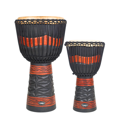 GMP Pro Series Djembe Red/Black - DAPRO_(choose size)-4 - Groove Masters Percussion
