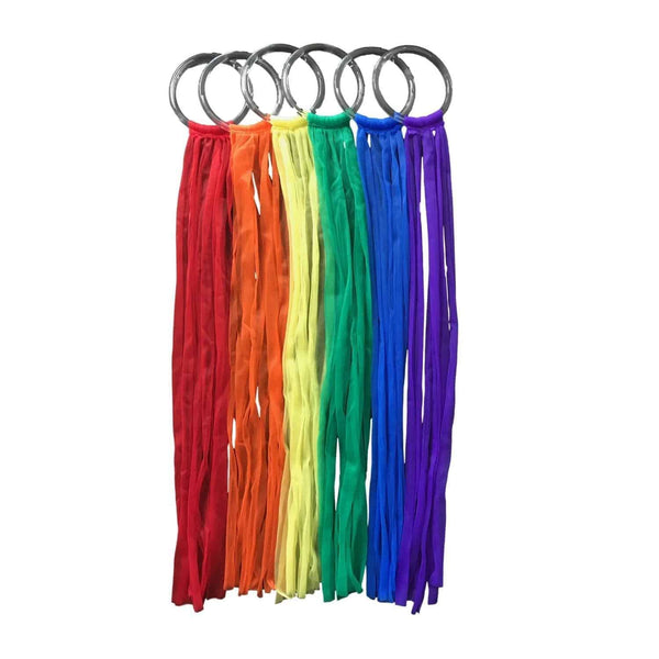 Hoop-handle Chiffon Streamers Primary Colours - BPC2064 - Bear Paw Creek