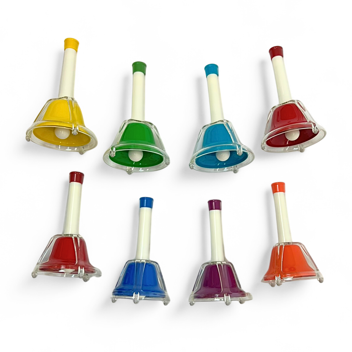 Cloches à main Junior, 8 notes, avec boutons poussoirs - JHB-68