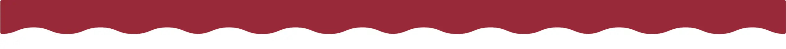 A maroon wavy border with a white scalloped edge.