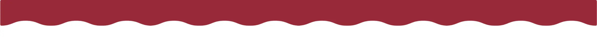 A maroon wavy border with a white scalloped edge.