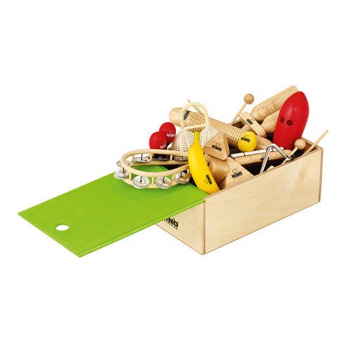 NINO 15-Piece Rhythm Set w/ Wooden Box - NINOSET515-WB