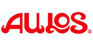 Red ’aulos’ logo with stylized cursive lettering and a registered trademark symbol.