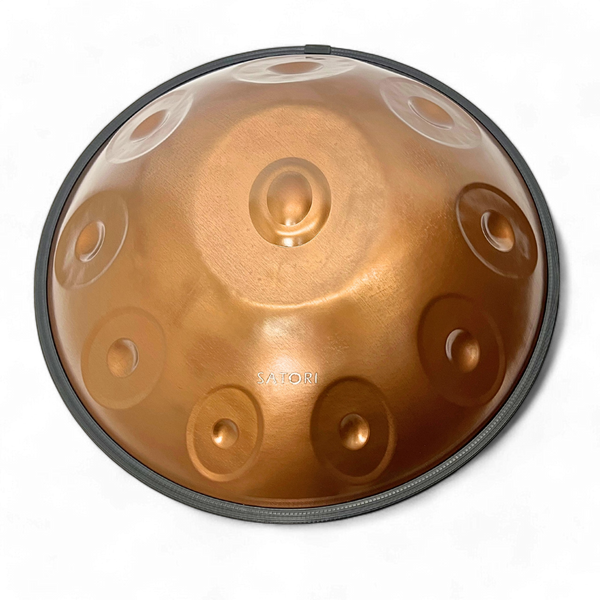 SATORI 22’’ Steel Handpan Drum - HD-HB10 (Copper Silver Brown)