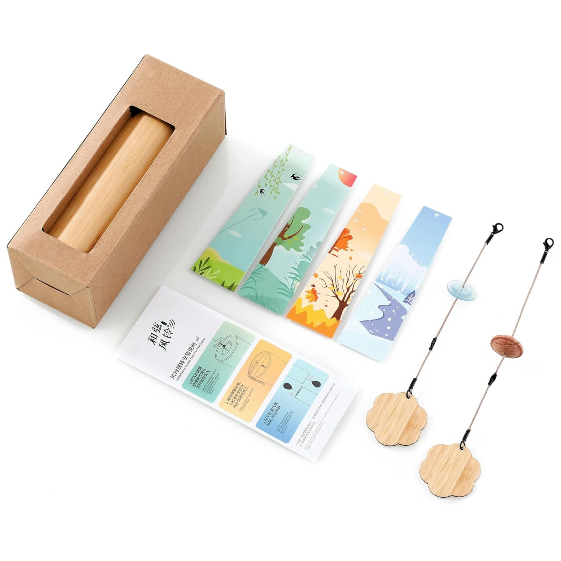 SATORI Bamboo 8-note Wind Chime - WC-(choose style)
