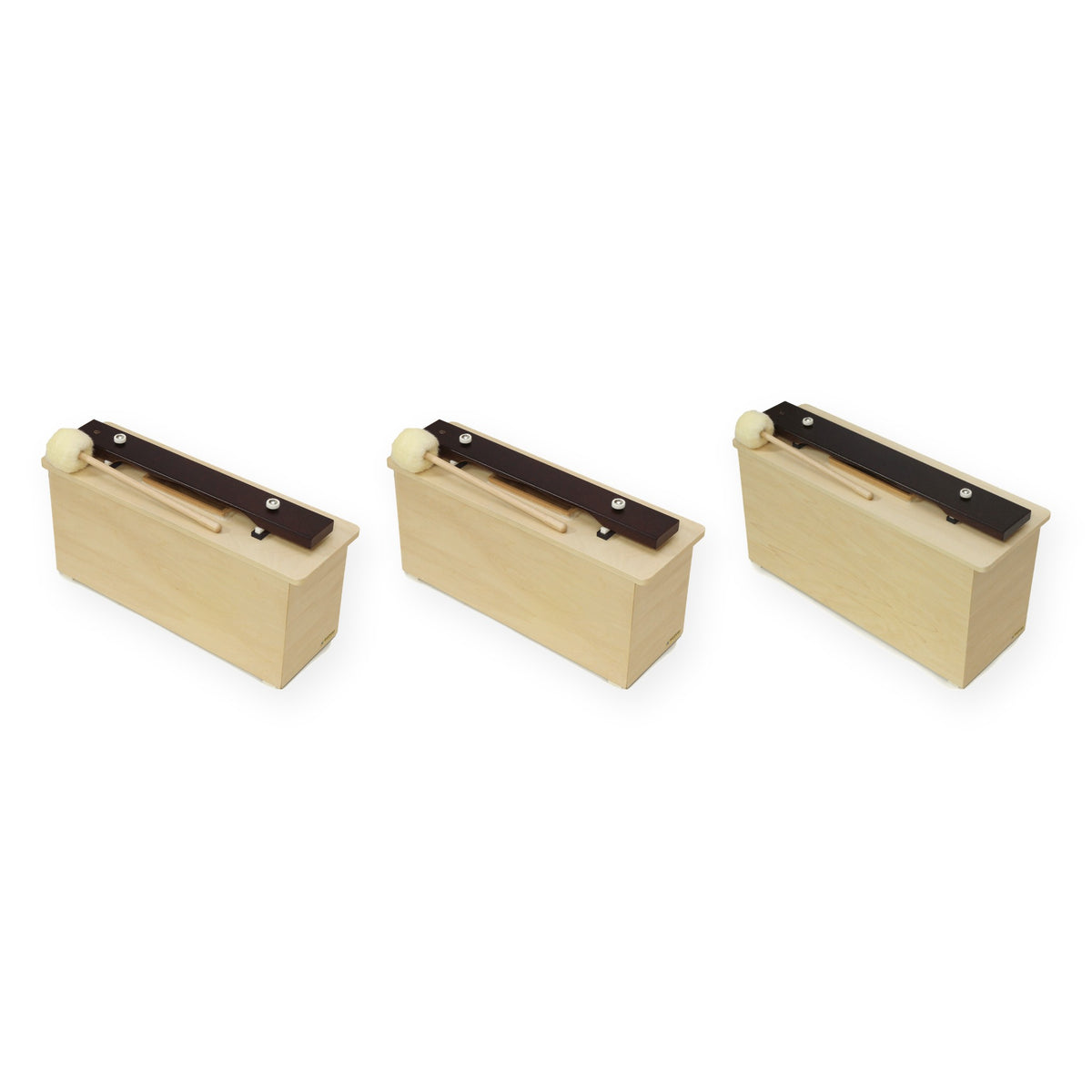 Three SUZUKI bass bars, C, F and G