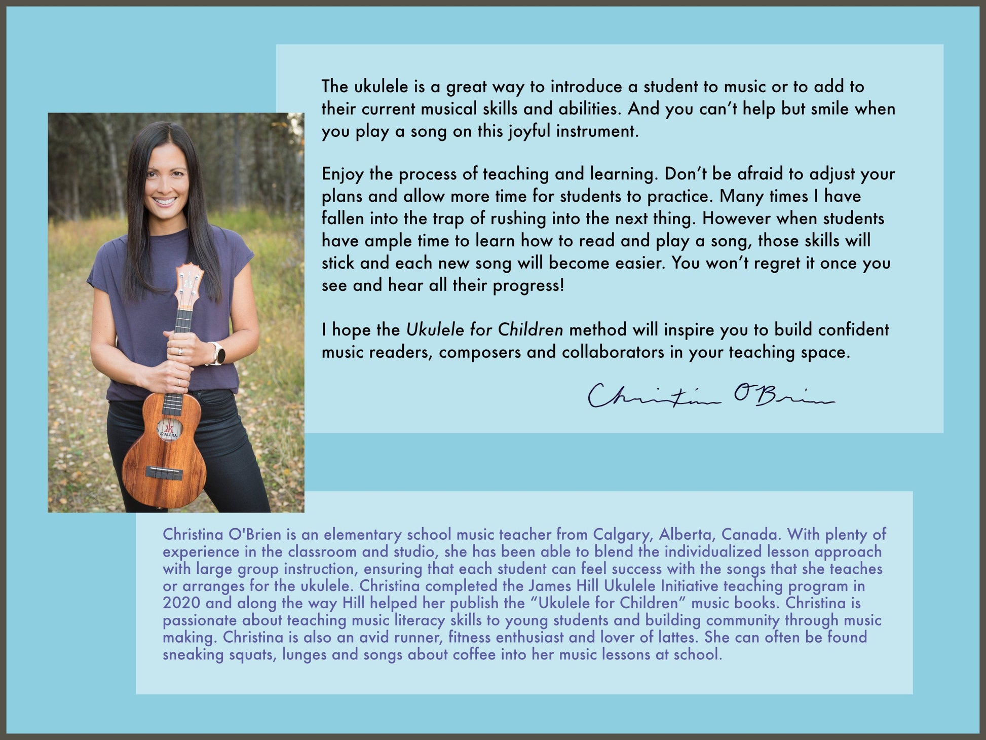 Ukulele for Children: Book A By Christina O’Brien - UFC-01 - Music book