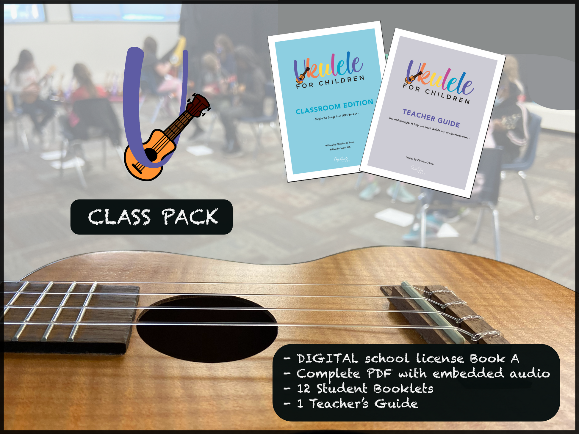Ukulele for Children: Class Pack By Christina O’Brien - UFC-CP12 - Music book
