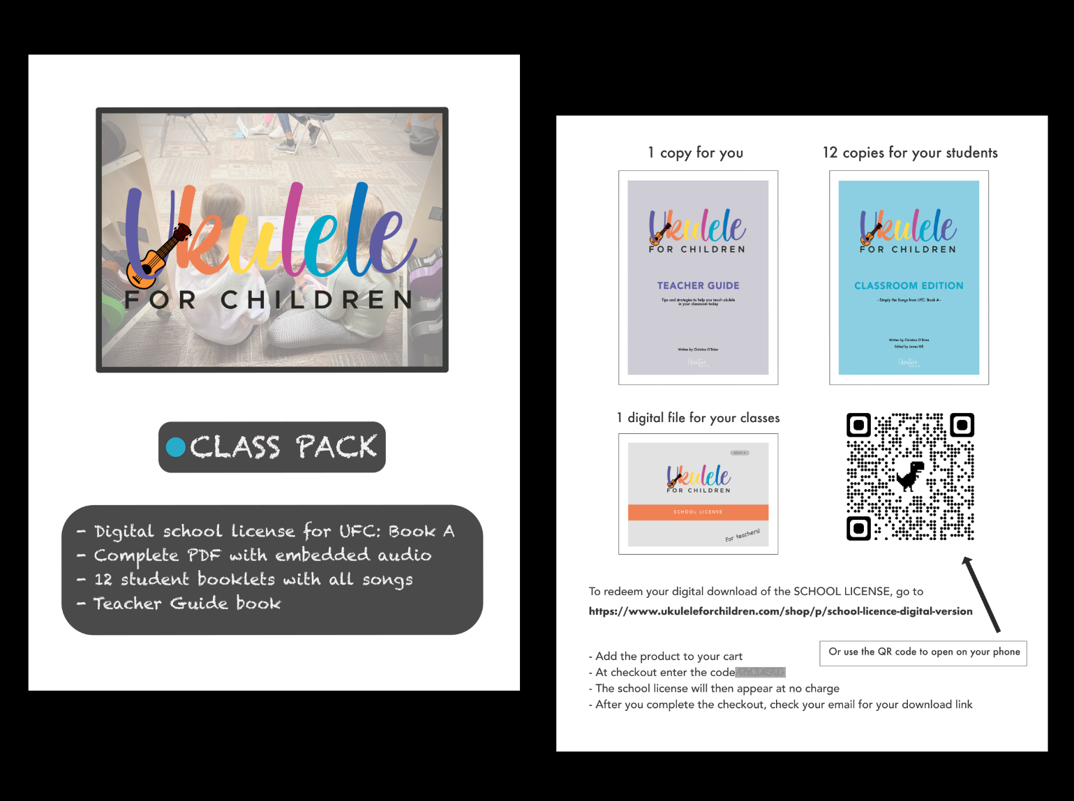 Ukulele for Children: Class Pack By Christina O’Brien - UFC-CP12 - Music book