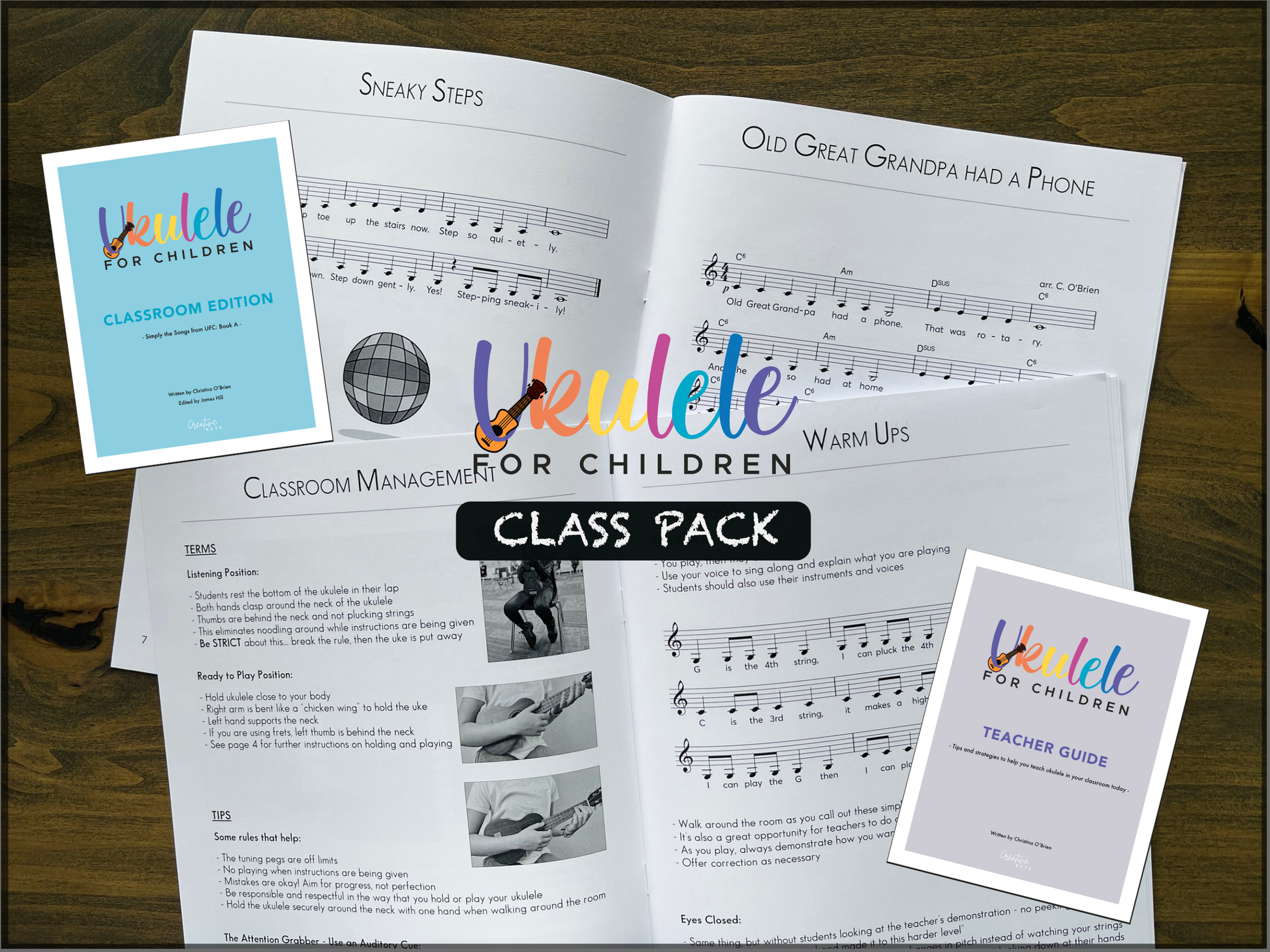 Ukulele for Children: Class Pack By Christina O’Brien - UFC-CP12 - Music book