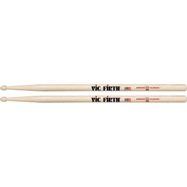 Vic Firth 2B Drum Sticks Wooden Tip