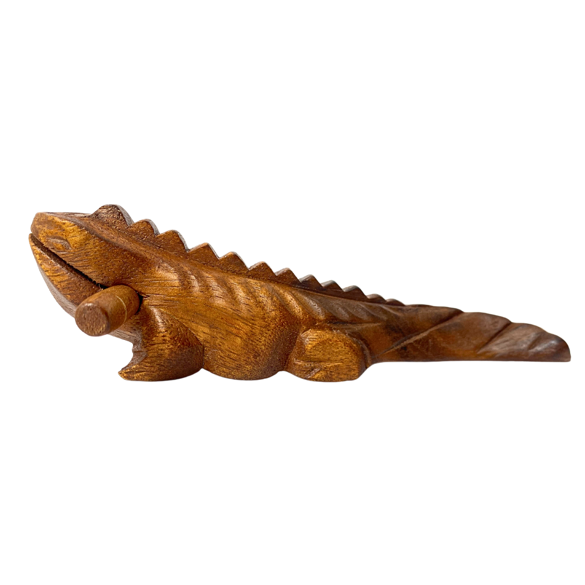 Wooden Iguana Guiro with Scraper 8’’ - B-IGU8L - percussion