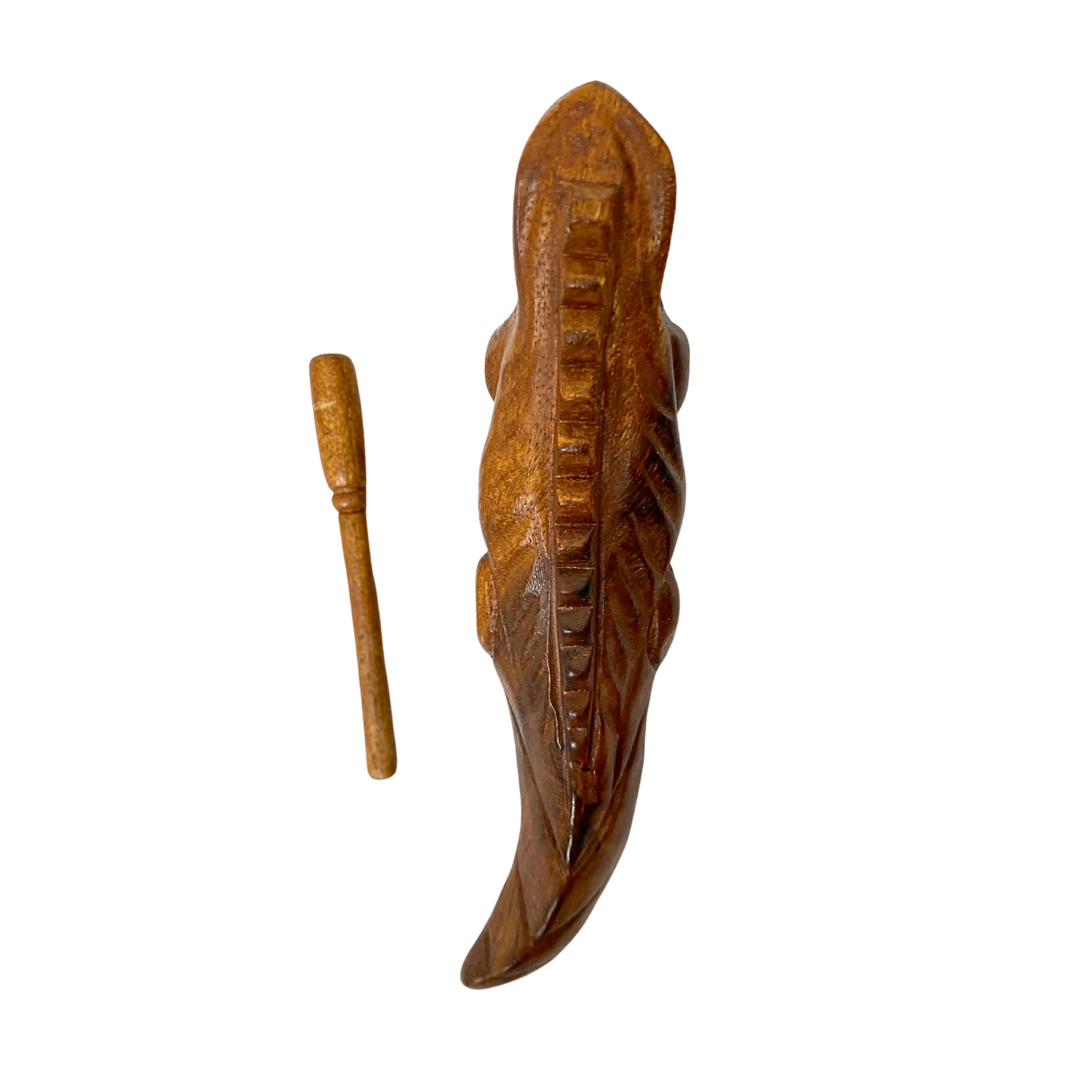 Wooden Iguana Guiro with Scraper 8’’ - B-IGU8L - percussion