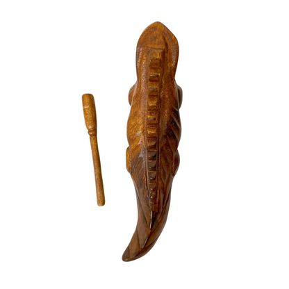 Wooden Iguana Guiro with Scraper 8’’ - B-IGU8L - percussion