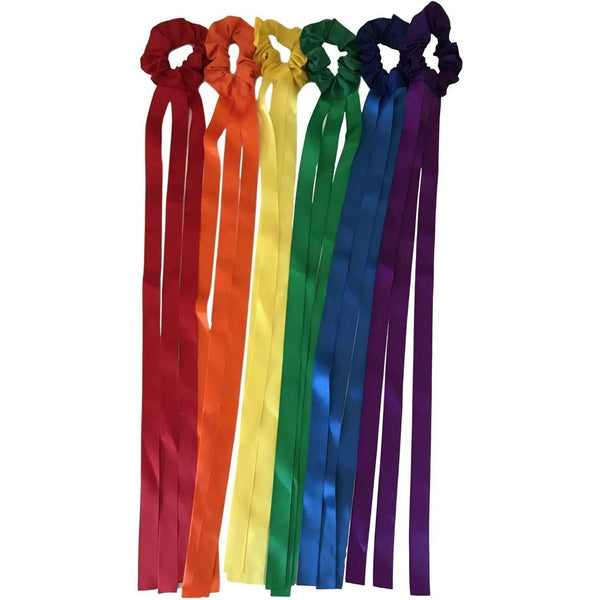 Wrist Scrunchie Ribbon Streamers Primary Colours - BPC2060 - Bear Paw Creek