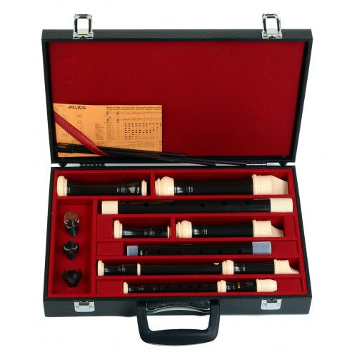 AULOS 500 Series Four Recorders Set with Case - C573 - Empire Music Co. Ltd-Recorder Cases-Aulos